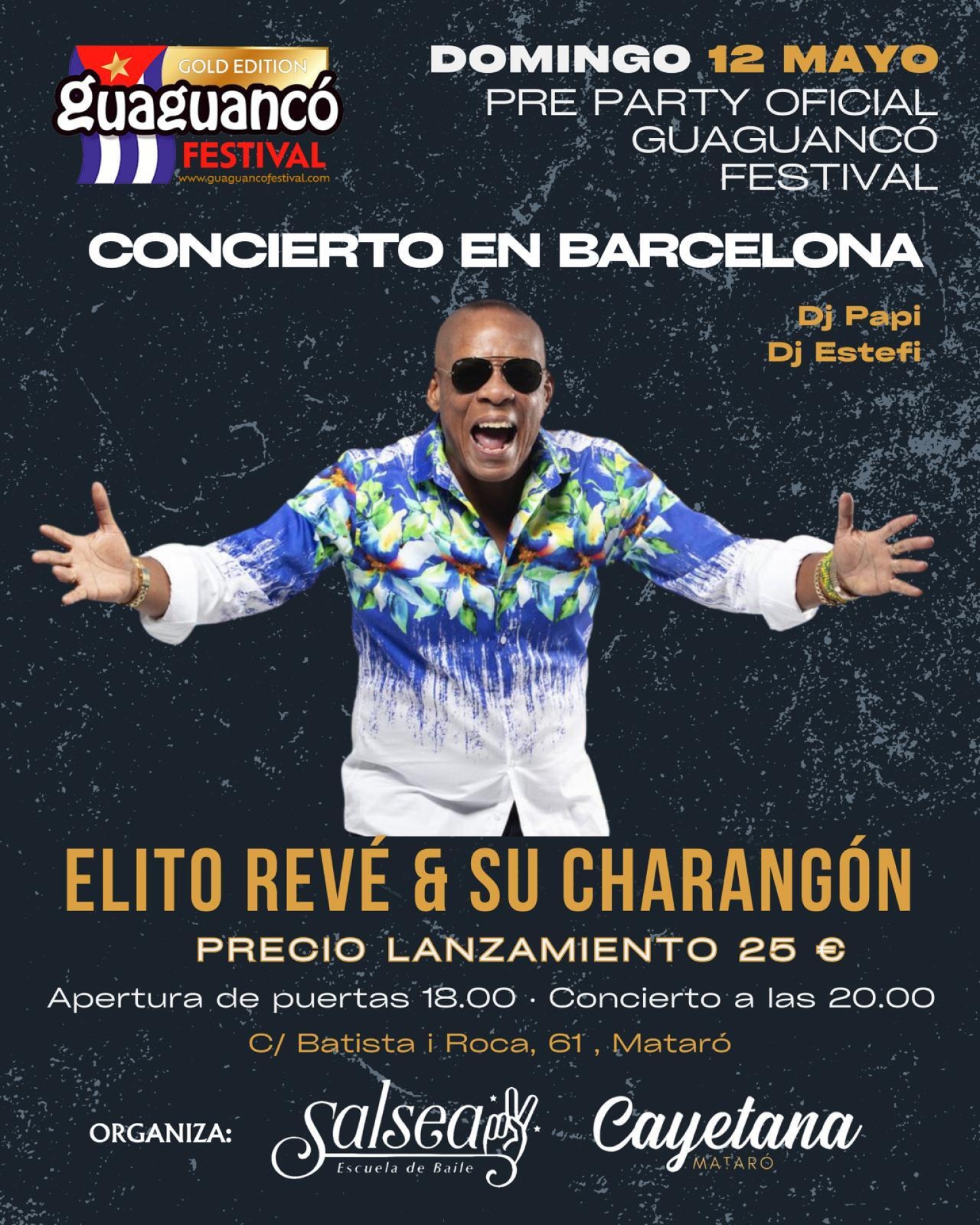 Elito Revé y su charangón en concierto 12 de Mayo 2024 go dance