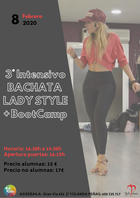 3º Intensivo Bachata Lady Style en Barcelona - 8 Febrero 2020