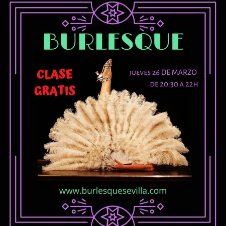 Clase GRATIS de Burlesque en Sevilla - Primavera 2020