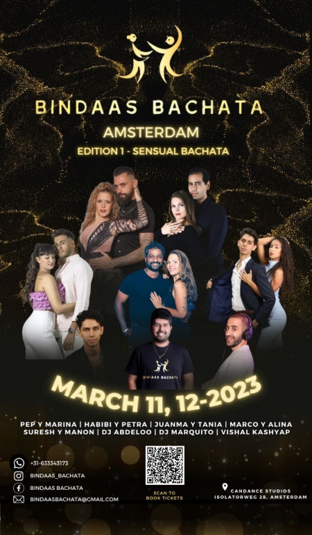 BINDAAS BACHATA Amsterdam Festival - Marzo 2023 (1ª Edición)