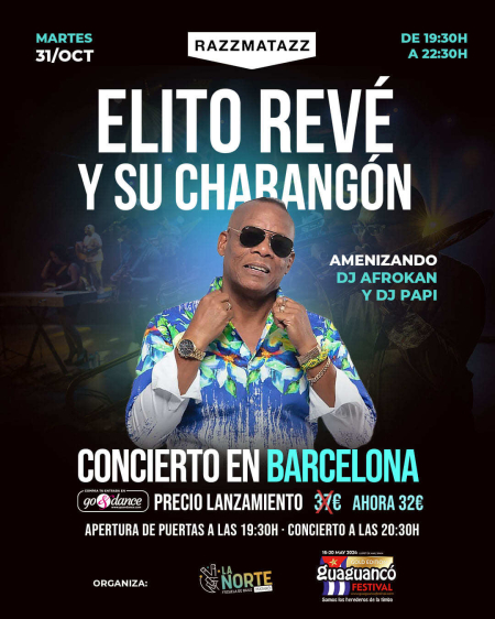 Elito Revé y su Charangón live concert - 31st October 2023