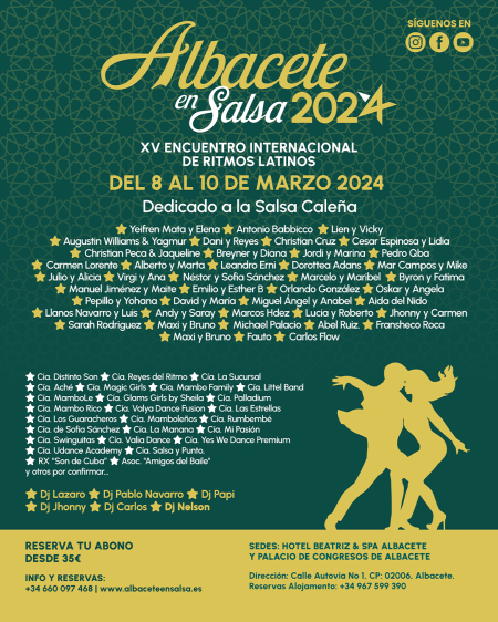 XV Encuentro Internacional de Ritmos Latinos "ALBACETE EN SALSA 2024"