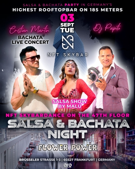 NFT Sky Salsa & Bachata Party with Show & Live concert 