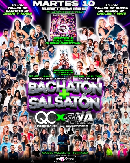 💥💥 BACHATÓN ➕SALSATÓN 💥💥 MARTES 10S 💥💥 QUECHIMBA ❌ SHIVA 💥💥