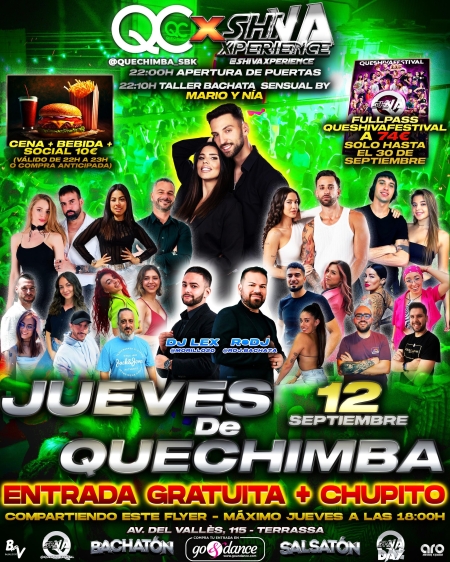 💥💥 JUEVES DE QUECHIMBA 💥💥 12 DE SEPTIEMBRE 💥💥