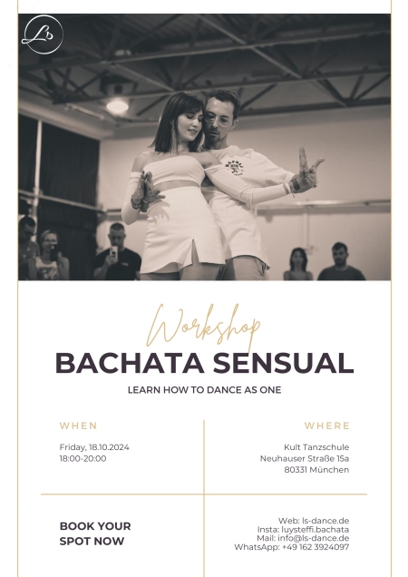 Bachata Sensual Workshop October - Learn how to Dance as One