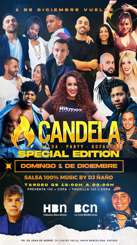 VUELVE CANDELA Salsa 100% en Barcelona