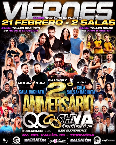 🥂🥂 SEGUNDO ANIVERSARIO QC x SHIVA 🥂🥂VIERNES 21 DE FEBRERO 🥂🥂