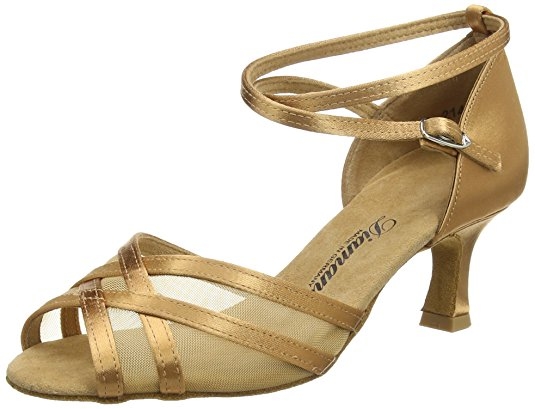 zapatos de baile mujer dorado